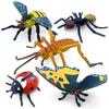 12Pcs Wild Insect Animals Model Set Butterfly Scorpion Mantis Cicada Lizard Action Figures Miniature Kid Education Halloween Toy