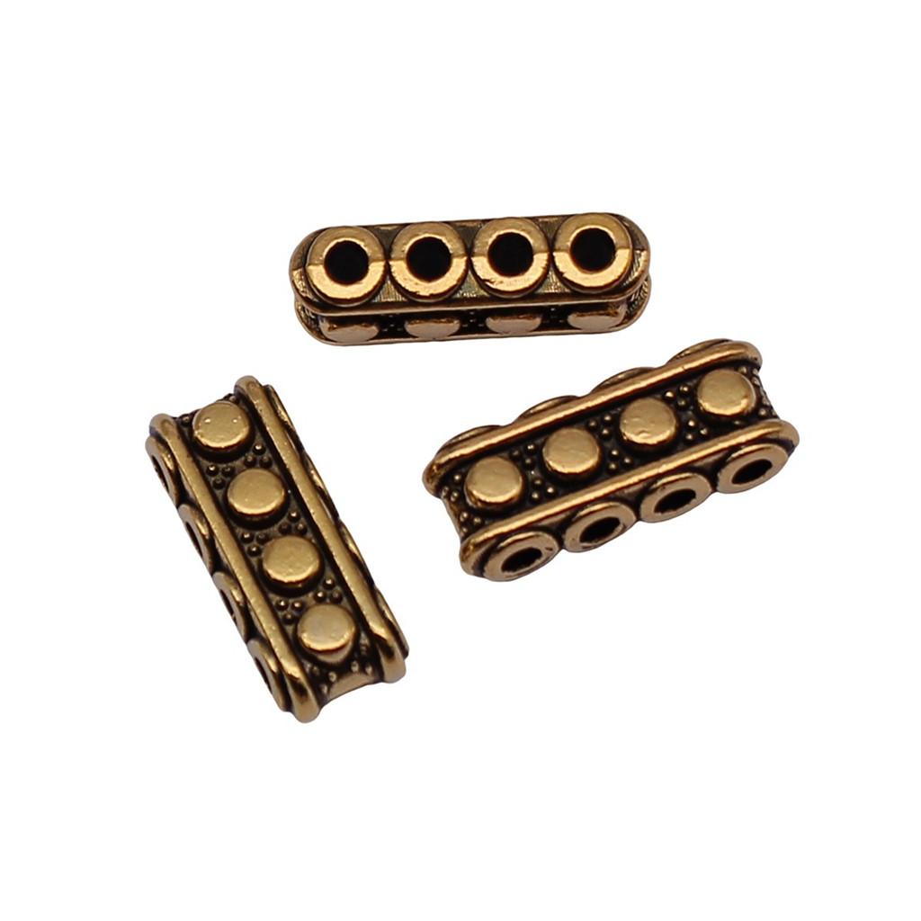 Multi Hole Tube Beads Spacer Antique Style Links For Multi Strand Bracelets