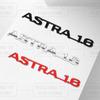 3D-Aufkleber Metall ASTRA 1.6 Emblem Kofferraum Karosserie Zeichen Aufkleber Styling Für Vauxhall VXR Adam Meriva Insignia Mokka Zafira