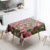 White Red Tulip Tablecloth Colorful Floral  Stain Resistant Waterproof Rectangular Kitchen Dining Table Home Decor