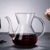 Hohes Borosilikatglas Kaffeekanne Kaffeeservice Lange Tülle Kaffeekanne Servierkanne Großes Fassungsvermögen