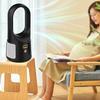 Tower Fan Bladeless 6 Speed Mode USB Charge LED Display Low Noise Desktop Fan for Family Office Dormitory Black