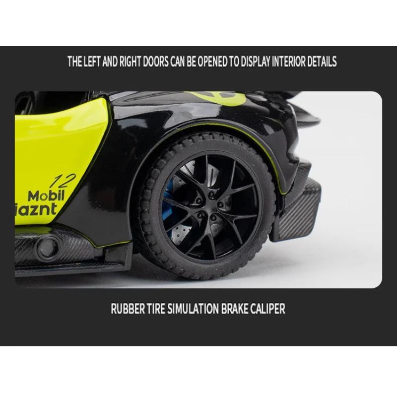 1/32 Scale Aston Martin VULCAN Simulation Car Model Metal Diecasts & Toy Vehicles Alloy Decoration Sound Light Metal Man Aston Boy Children Gift