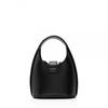Salvatore Ferragamo Calfskin Gancini Mini Hobo Black