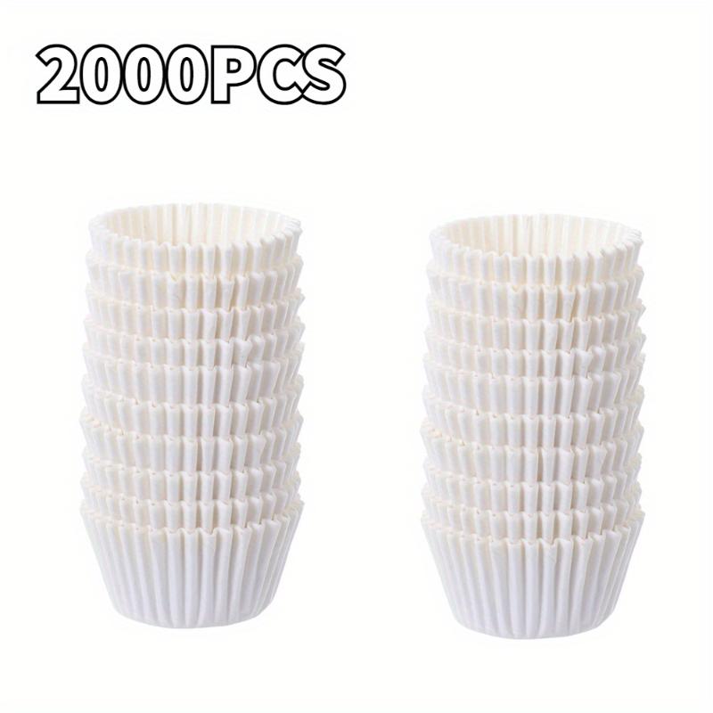 

2000pcs Greaseproof Non-Stick Cupcake Liners Muffin Wrappers No Smell Eco-Friendly Baking Cups for Home and Professional Use