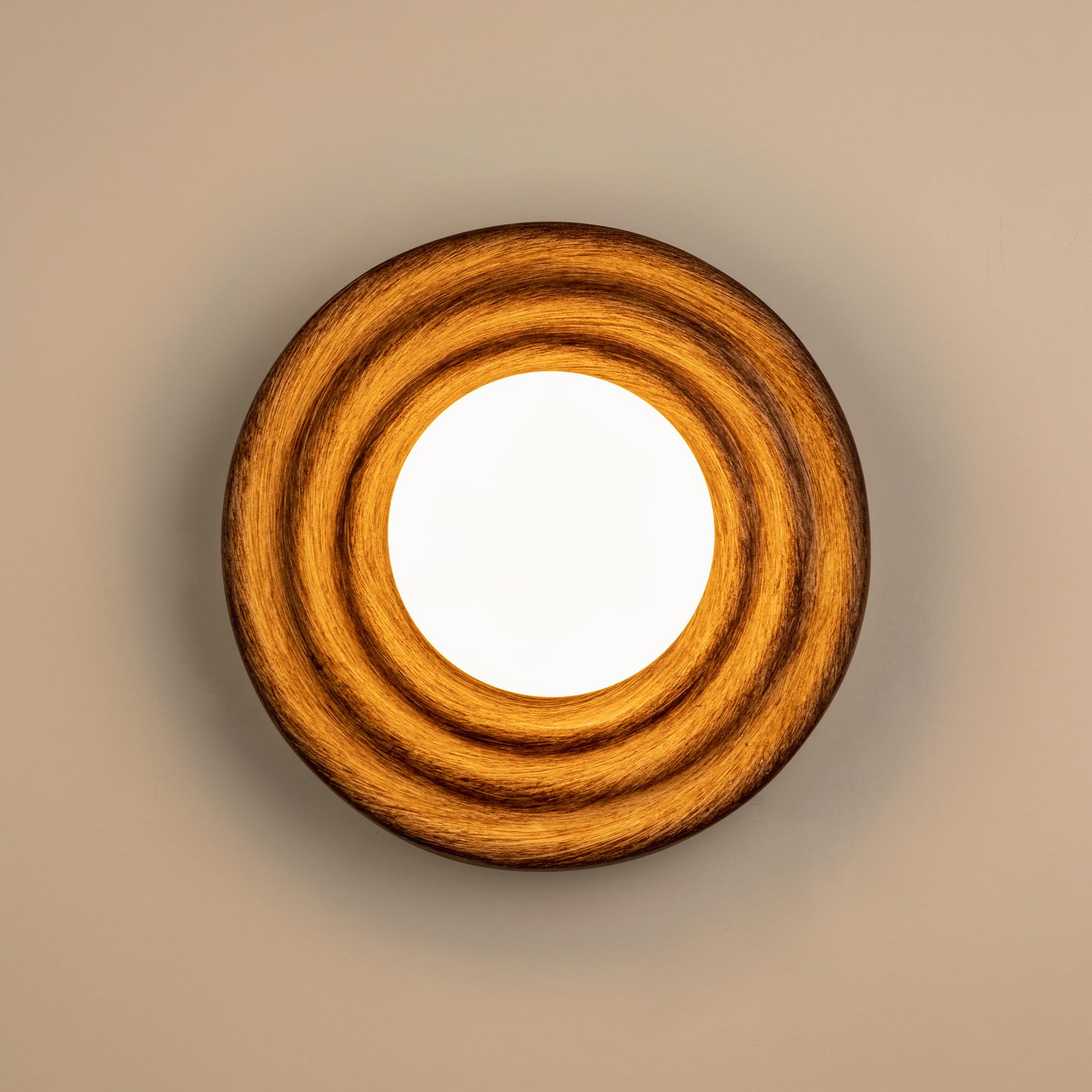 

Chende Bracket Light, Resin Brown, Nordic LED Compatible, Single Light, Glass Wall Lamp, Stylish Interior Design, Retro, Japanese-Style, Wall Lamp,