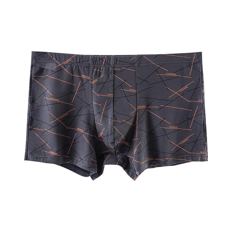 

Мужские дышащие шорты-боксеры из чистого хлопка со средней посадкой - молодежные свободные спортивные трусы, большой размер