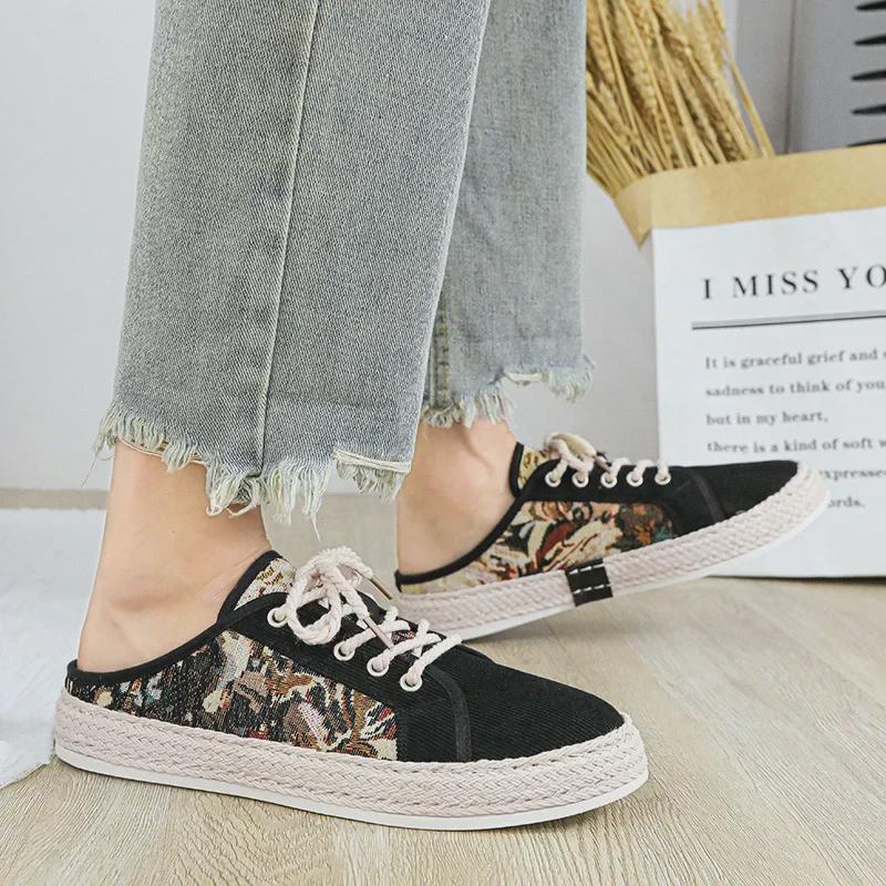 Pánské letní slaměné nazouvací rybářské pantofle (Velikosti 39-44)