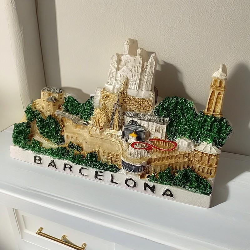 Europa Spanien Kühlschrankmagnete Portugal Harz Kühlschranksticker Tourismus Gedenk Handgefertigt Kreative Geschenke Barcelona Lissabon