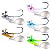 5 szt. 7g/10g/15g przynęty wędkarskie haczyk Swimbait główki jigowe obrotowe haczyki cekiny do słonej wody słodkowodne przynęty haczyk