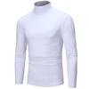 Men Fashion Solid Color Long Sleeve Turtle Neck Slim Fit T-Shirt Bottoming Top