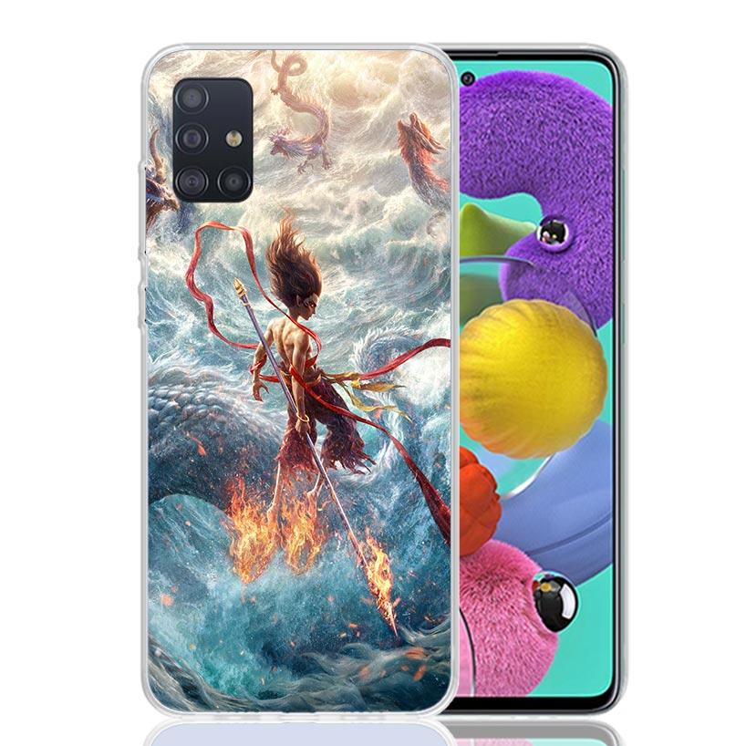 Nesha Nezha Cartoon Phone Case For Samsung Galaxy A52 A32 A22 A12 A02S A50S A30S A51 A31 AA71 Note 20 Ultra 10 S10 Plus Galaxy A