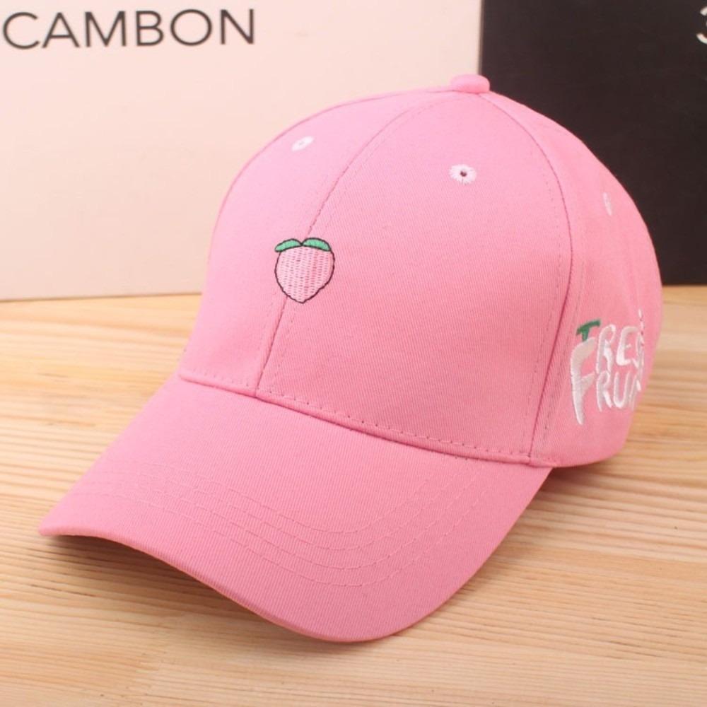 Fruit Duck Tongue Cap Embroidery Sunshade Hat Cute Baseball Caps  Spring Summer