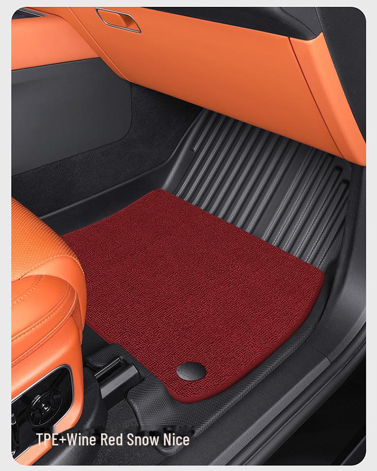 New Ideal L7 High Elastic Silk TPE Silent Non-Shifting Car Mat