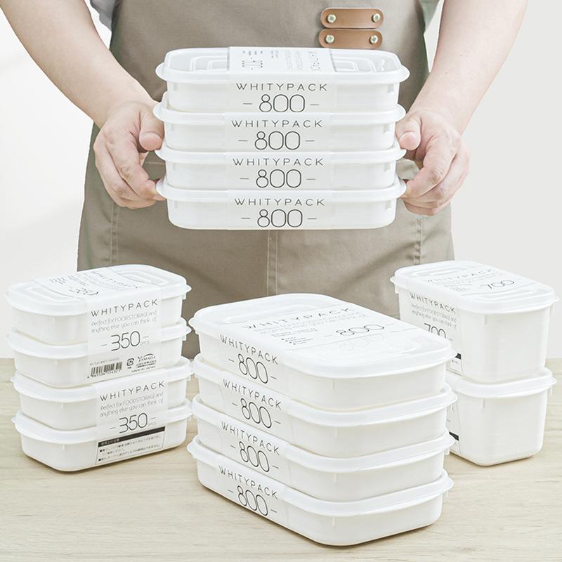 Kitchen Storage Box Refrigerator Food Storage Box White Containers Fresh Box Containers Kitchen Storage Food Sealed Box Kitchen Organizer