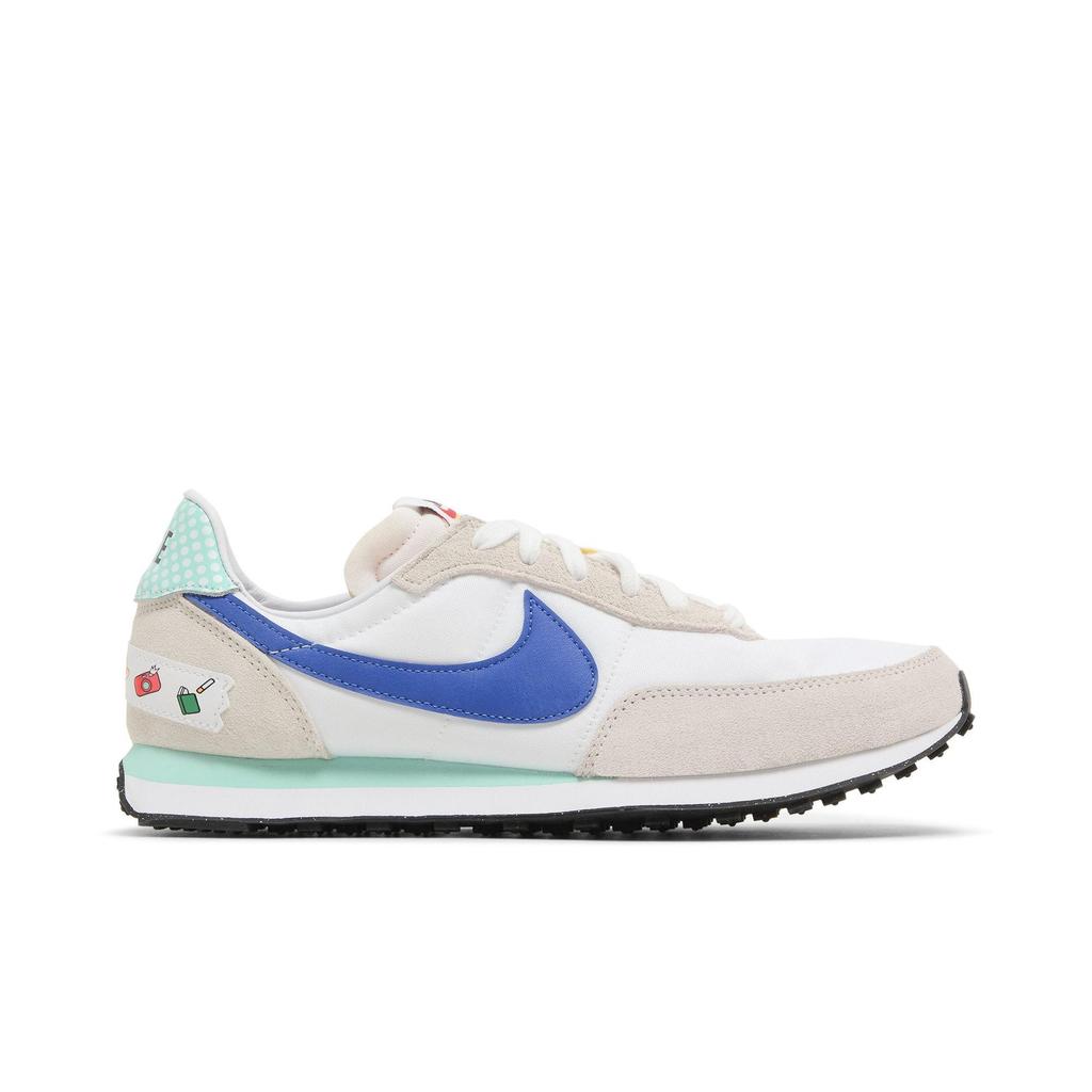 Nike Waffle Trainer 2 BG 'Scrapbook' (Unisex) White / White / Chile Red / Game Royal Kids' Casual Shoes DM7213 141