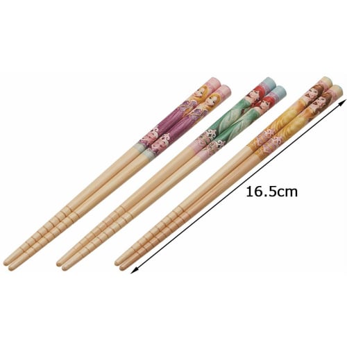 Skater Bamboo Chopsticks Chopsticks 16.5cm 3 Set Princess 18 Disney ANT2T-A