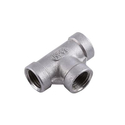 Nou-nouț Teu Fitinguri de țeavă cu filet interior cu 3 căi Oțel inoxidabil SS 304   (14" 37mm )