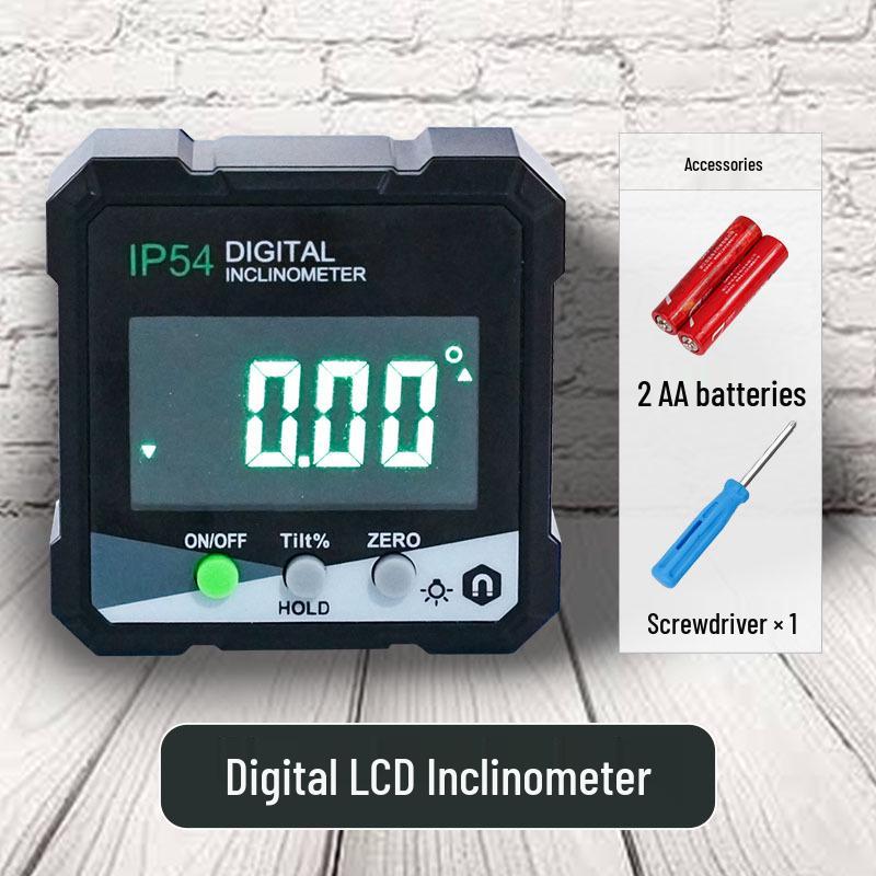 

Digital Protractor & Inclinometer: Spirit Level with Angle and Slope Measurement