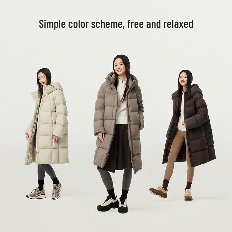Tanbol Women's Mid-Length Hooded Puffer Jacket