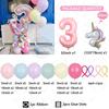 40pc/set Unicorn Series Digital Aluminum Film Balloon 1-9 suitable for birthday photo party anniversary graduation season