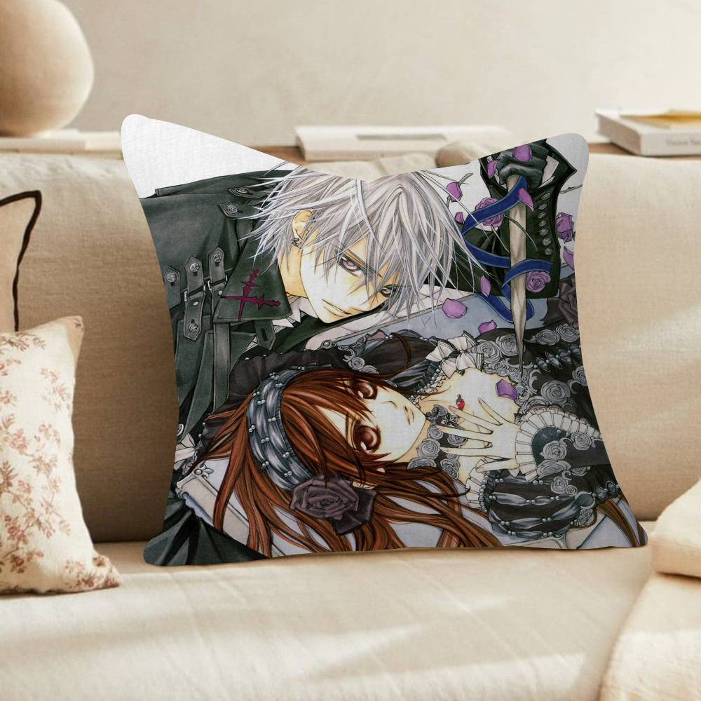 PC Anime VVampire Knight Cushion Cover Car Throw Pillow Case For Sofa Car Christmas Gift