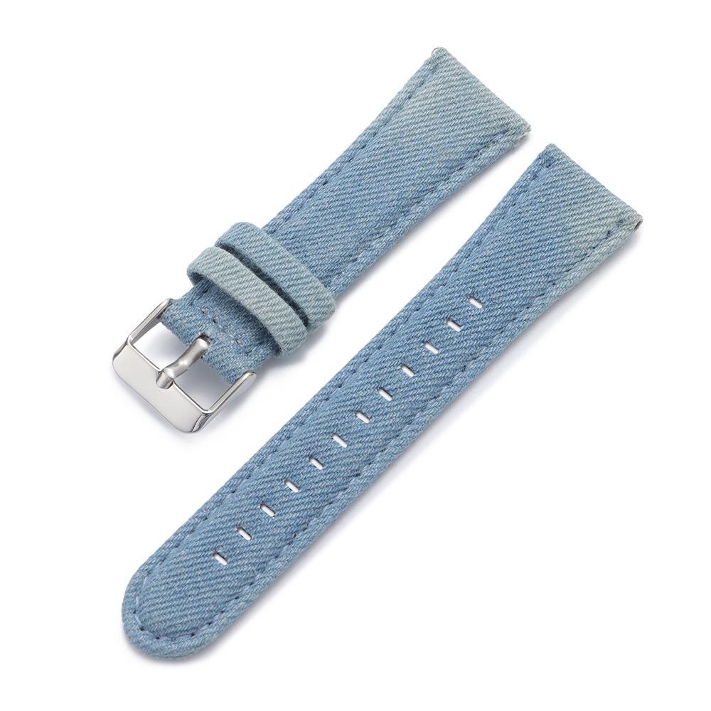 Denim Nylon Straps 22mm 24mm for Omega for Seiko Watches for Men Women Vintage Soft Fabric Nylon Watchbands Watch Accessories