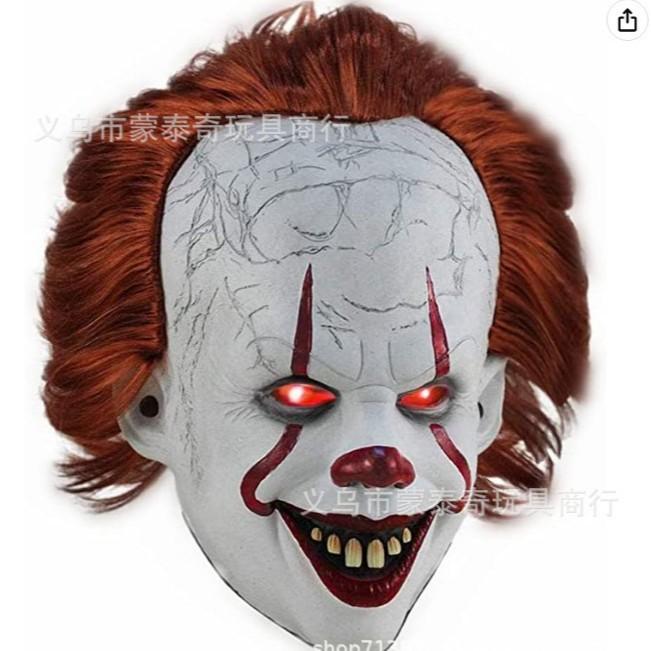 A cross-mirror Halloween new old man mask old lady hood dress up props spot old man