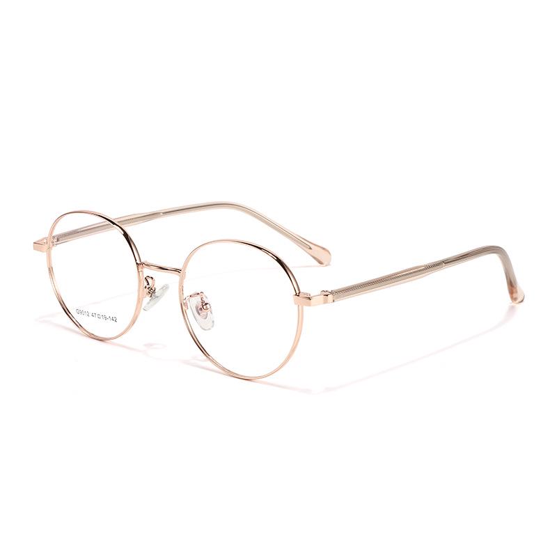 High-Quality Retro Acetate Small Frame Glasses with Non-Magnetic Temple Inserts, Myopia Ready