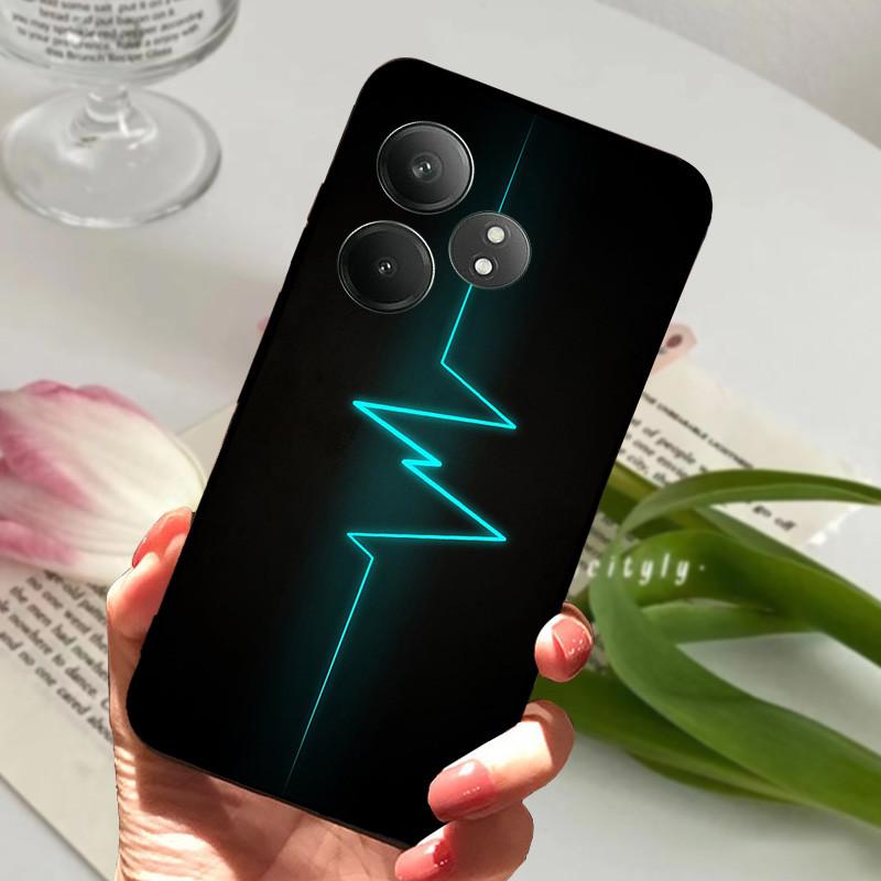 For Realme GT 6 GT6 Case Shockproof Soft TPU Silicone Phone Cover For Realme GT 6T Capa Realme GT6 GT6T Cartoon Matte Bumper