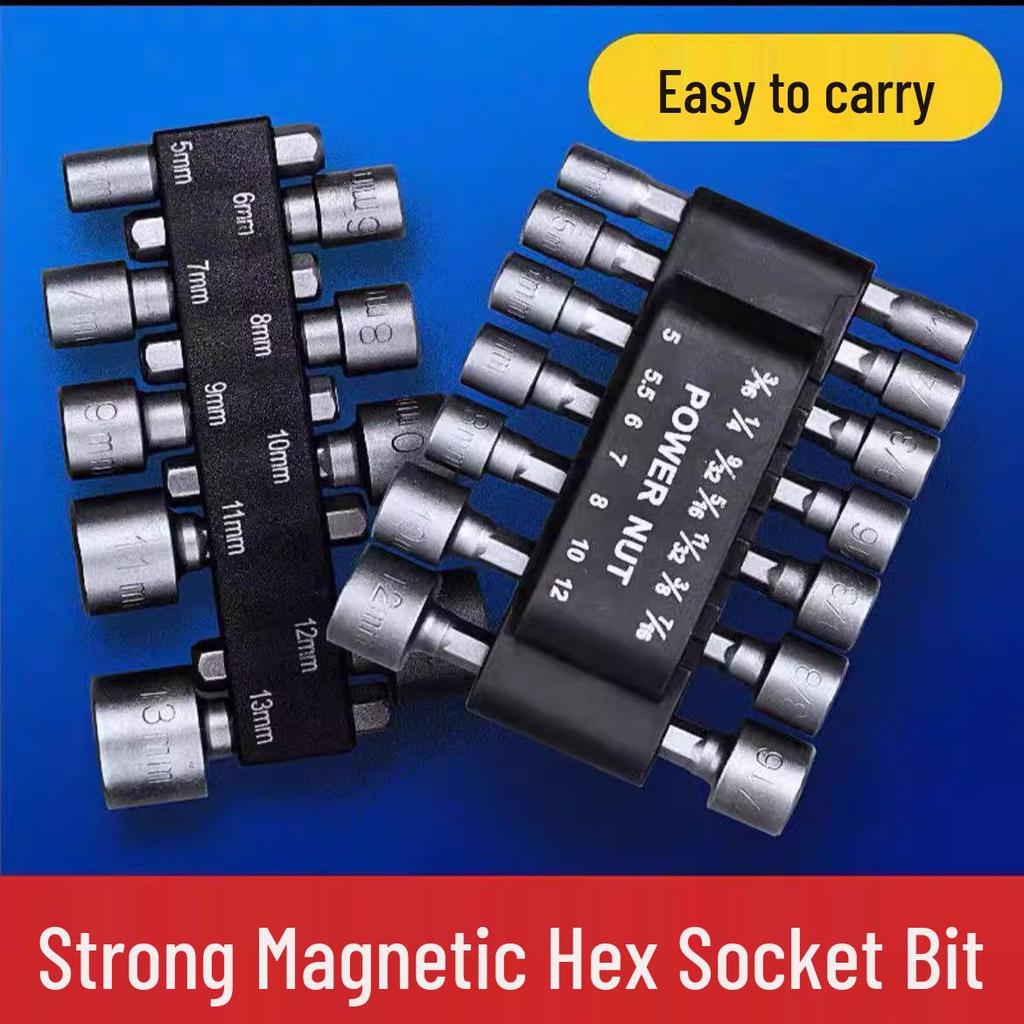 8mm Sechskant Selbstschneidende Schraube Elektrischer Schraubenschlüssel mit Starkem Magnetischem Bit