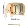 5 Scale Xylophone for Toddlers Percussion Instrument Enlightenment Fine Motor Skill Hand Knock Piano