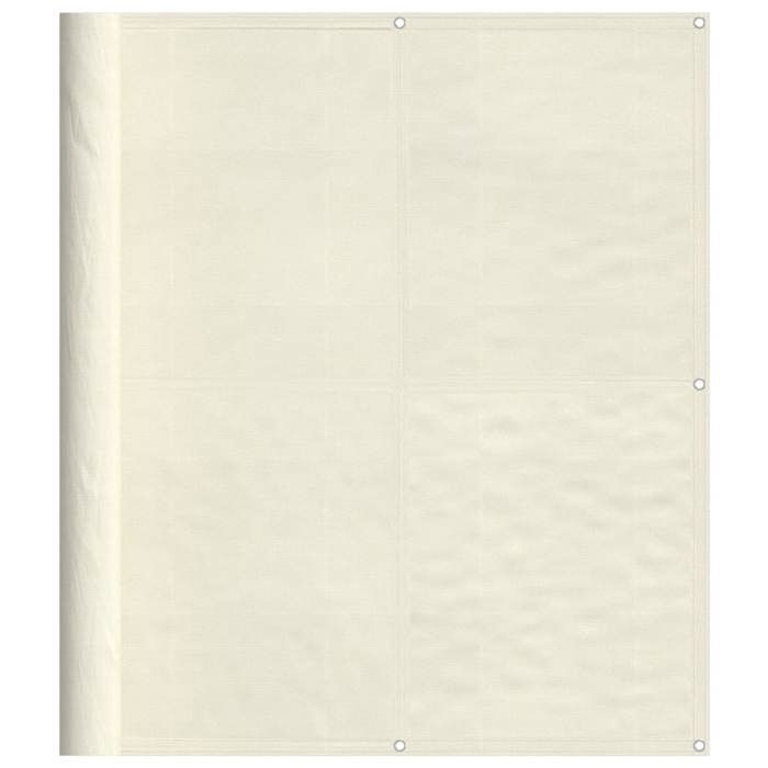 VidaXL Écran de Balcon, Brise-vue de Jardin, Écran de Protection, Écran d'Intimité Terrasse Extérieur, Crème 120x1000 cm 4000209