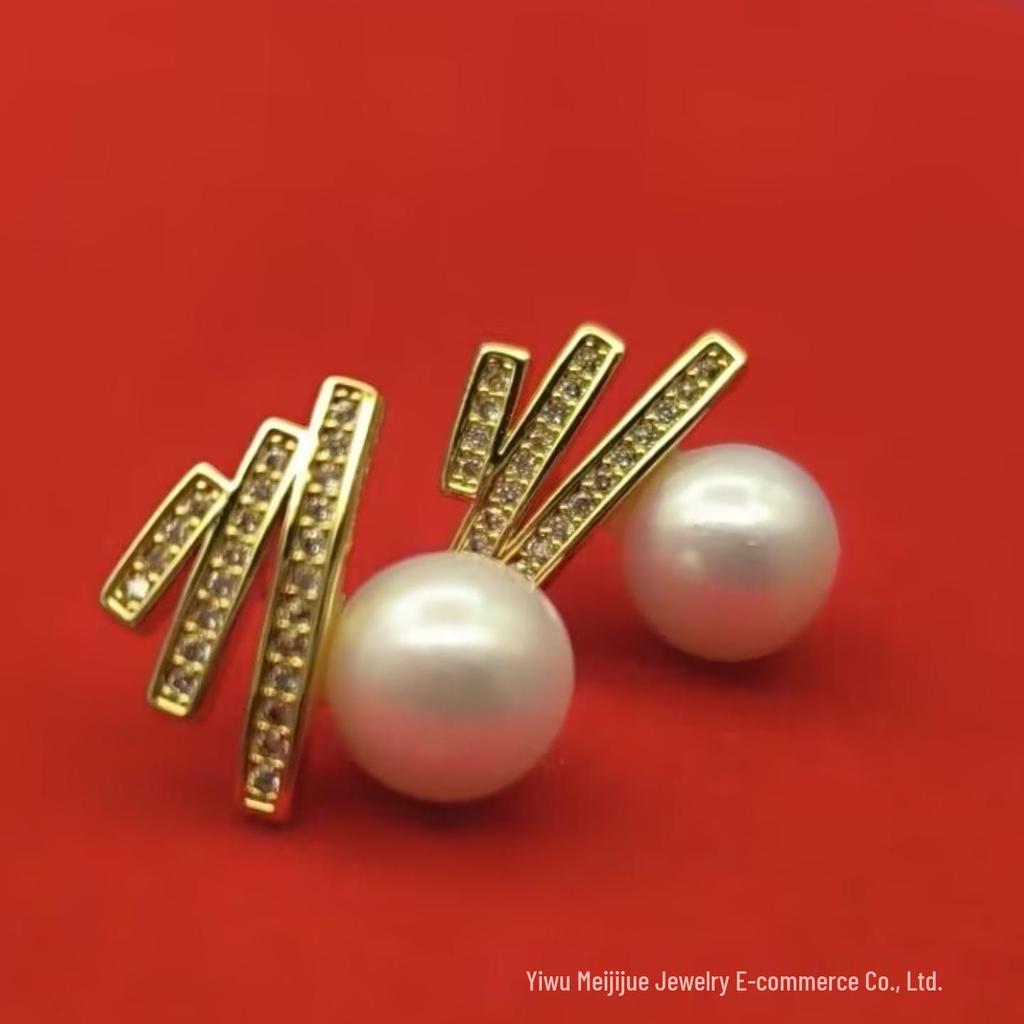 Korean-Style Pearl Rabbit Ear Stud Earrings - Trendy, Versatile Fashion Accessories