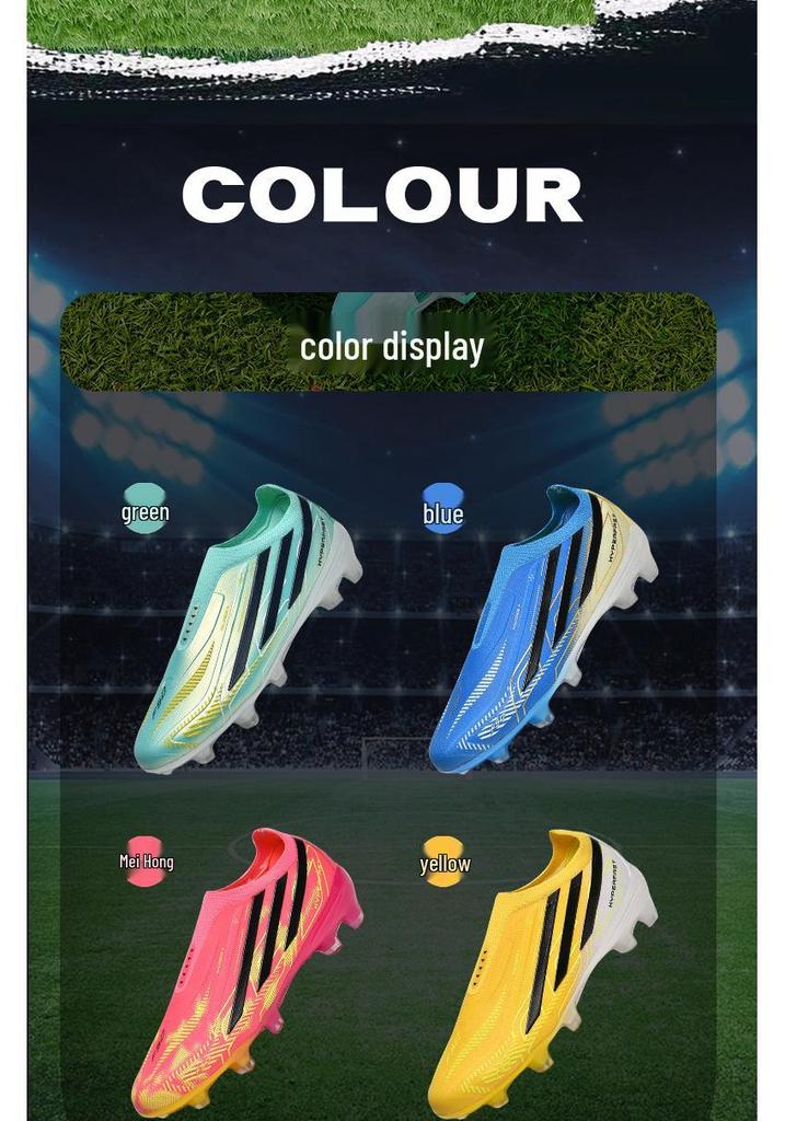 Cross2026 Unisex Low-Top Football Shoes - Turf & Training, Long & Small Studs, for Sports Competitions