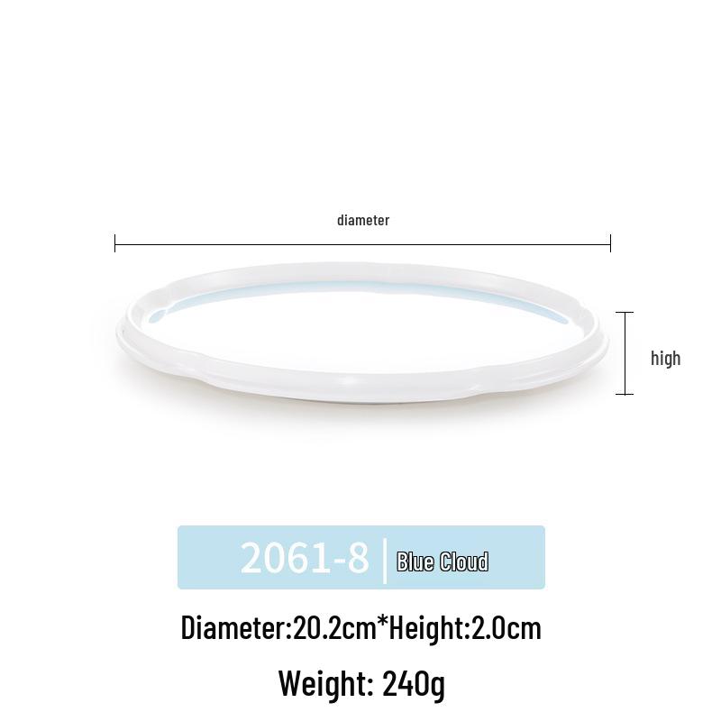 Okrągły talerz melaminowy - Naczynia stołowe inspirowane porcelaną dla restauracji i hoteli, Idealny do kuchni zachodniej