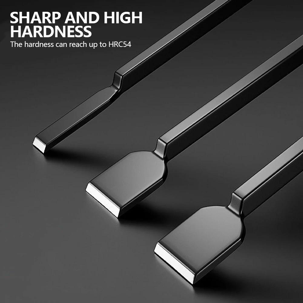 Stahlzylinder Schaberklinge für Automobilanwendung Eisblock Klebstoffentferner Autoreifen Spaltwerkzeug Rasierklinge zum Reinigen und Reparieren