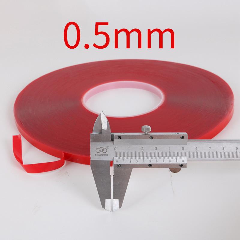 Термостойкая прозрачная двусторонняя акриловая лента для наружных аксессуаров автомобиля (Без следа, Высокая вязкость)