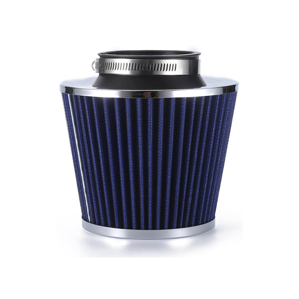 

76 мм 3-дюймовая система впуска холодного воздуха с высоким потоком, турбофильтр, универсальный индукционный комплект, воздушные фильтры для автомобилей, спортивная сетка, конус