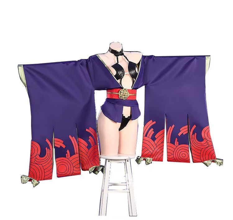 Косплей костюм Pupubanbanya [Лаванда] Сютен Додзи, Рождественский Хэллоуинский костюм, Кимоно, L/LL, с рогами