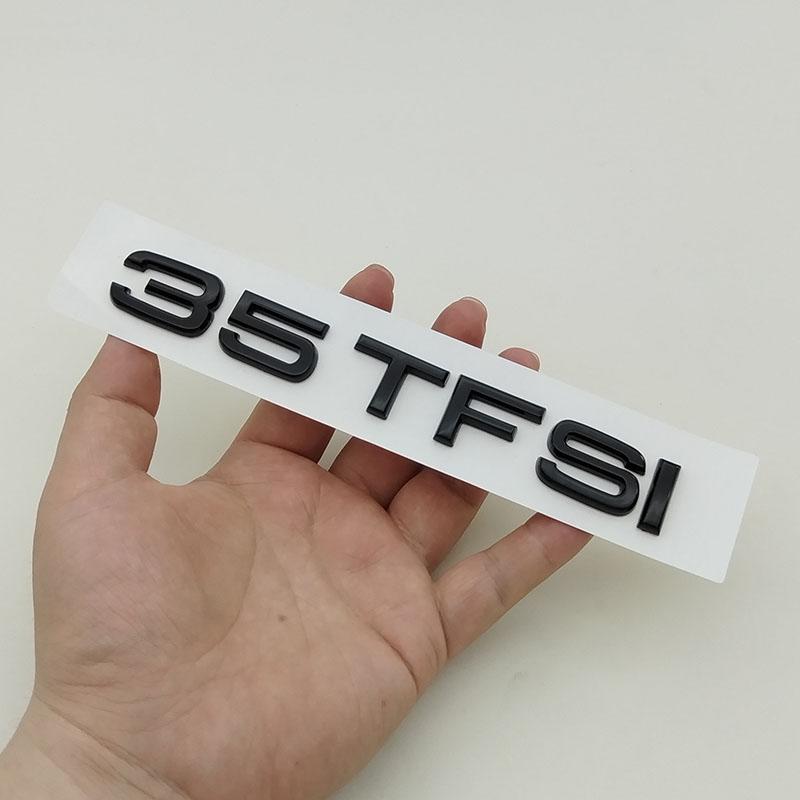 3D ABS 30 35 40 45 50 55 TFSI Logo Car Letters Trunk Emblem Badge Sticker For Hot A1 A3 A4 A5 A6 A7 Q3 Q5 Q7 TT Accessories
