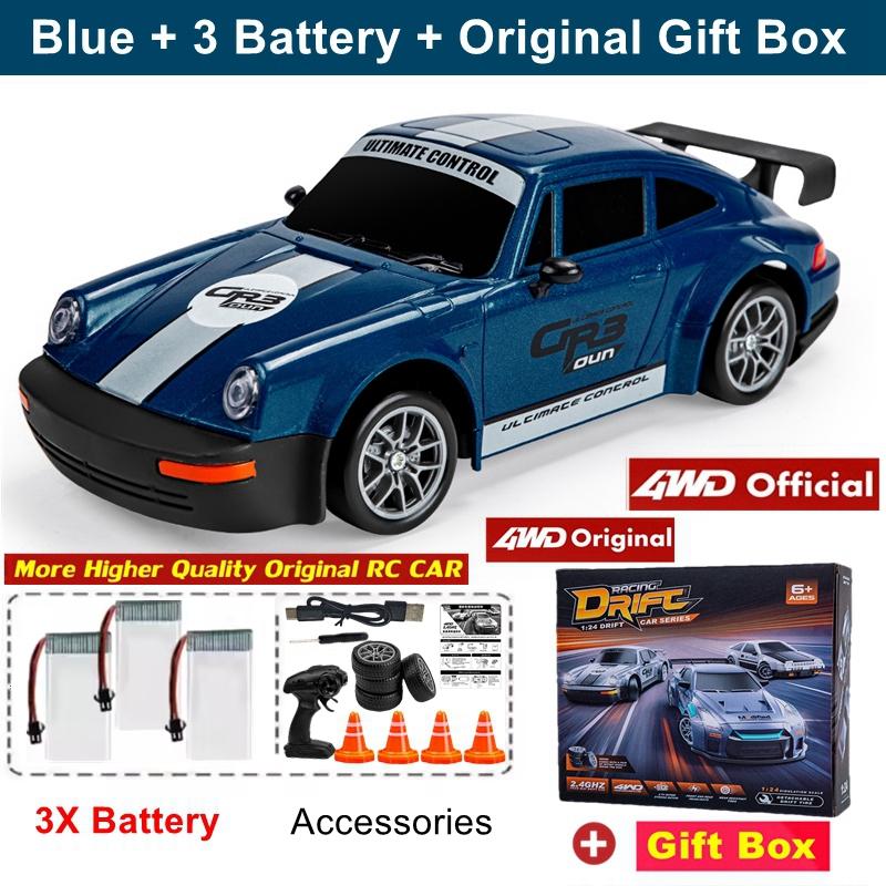 4Wd Rc Drift Car With Led Light 2.4G Radio 20Km/H High Speed Remote Control Racing Cars Vehicle Model Toy Gift For Boy Girl Kid