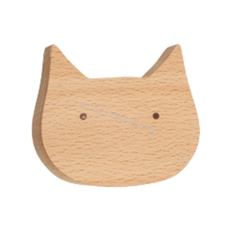 Furniture Knob with Fun Animal Wooden Drawer Handle Handle 6XDE