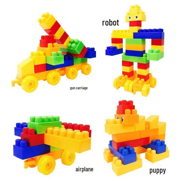DIY Large Particle Building Blocks - Compatible with Lego, Educational Toy for Ages 3-6.