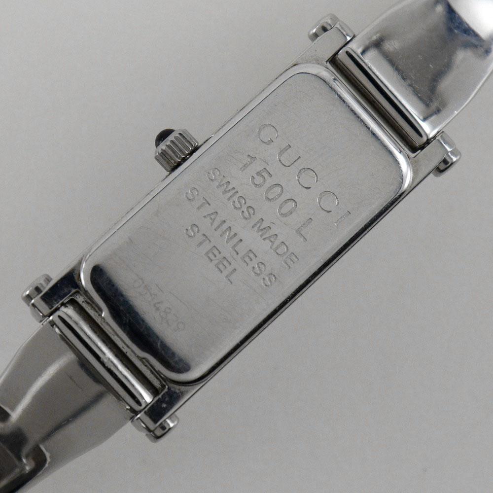 GUCCI Watches 1500L blackDial Stainless Steel Quartz Analog display Women Used