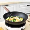 Wrought Iron Frying Pan Uncoated Frying Pan Non-stick Cast Iron Pan Induction Cooker Gas Stove Universal