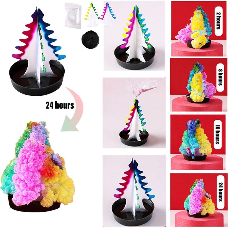 Magischer Papierbaum DIY Weihnachtsbaum mit wachsenden Kristallen Nostalgisches Spielzeug für Kinder Perfektes Geschenk für Weihnachten