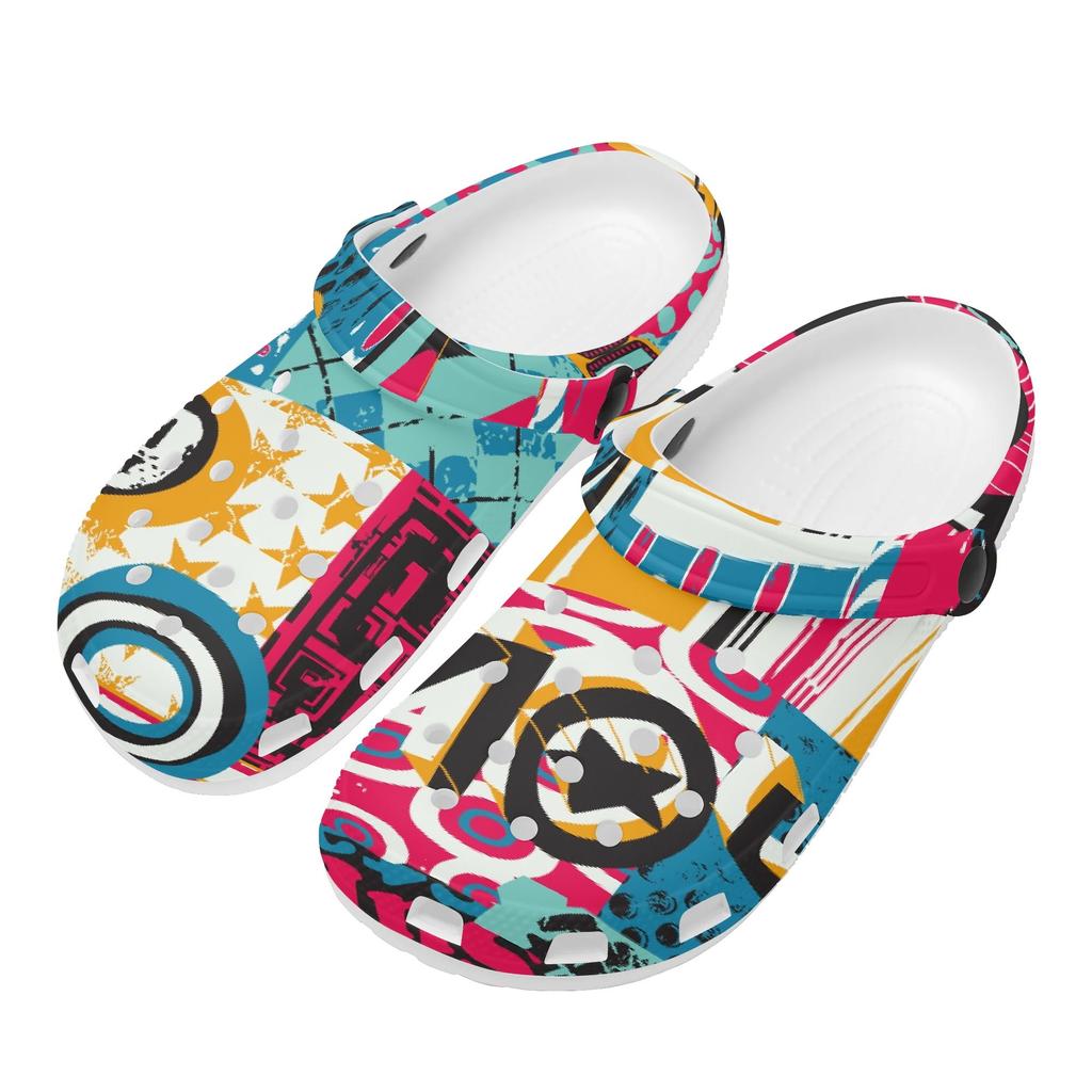 Colorful EVA Clogs Women Men Lightweight Breathable Slip On Garden Shoes Summer Beach Pool Bathroom Home Wear Pool Shower Use