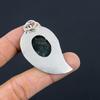 Anniversary Gift For Her Natural Solar Moss Agate Gemstone Pendant 925 Silver