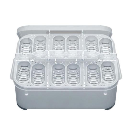 Haustier Reptil Eidechse Gecko Schlange 12 Fächer Eier Brutkasten Zuchtbox Koffer Inkubator